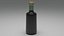 botella de vidrio con tapón de corcho