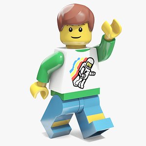 Minifigure LEGO Teenager Rigged