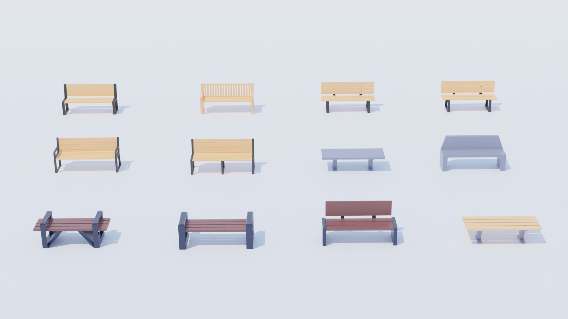 Pack 84 Low-Poly Furniture model https://p.turbosquid.com/ts-thumb/C0/8nAmhE/Wp/parkbanch/png/1686670221/1920x1080/fit_q87/fb1f7d9056488cdaa7a22b69e82d923ab0e7cf83/parkbanch.jpg