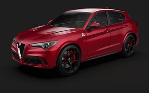 Alfa-Romeo Stelvio Quadrifoglio 2018 3D model