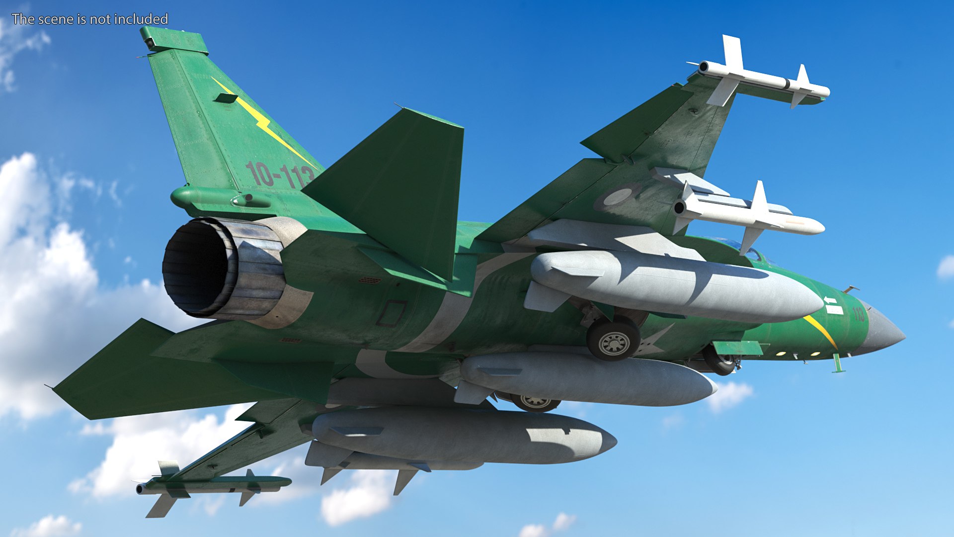 PAC JF-17 Thunder Green Livery with Armament Rigged 3D https://p.turbosquid.com/ts-thumb/C0/9n4Ey1/75/pacjf17thundergreenliverywitharmamentrigged3dmodel011/jpg/1632437632/1920x1080/fit_q87/b30d665200a2122f0890383764f1c6c2f8a77ecd/pacjf17thundergreenliverywitharmamentrigged3dmodel011.jpg
