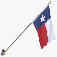 USA States texas Cloth Flag Wall Mount Animated Loop