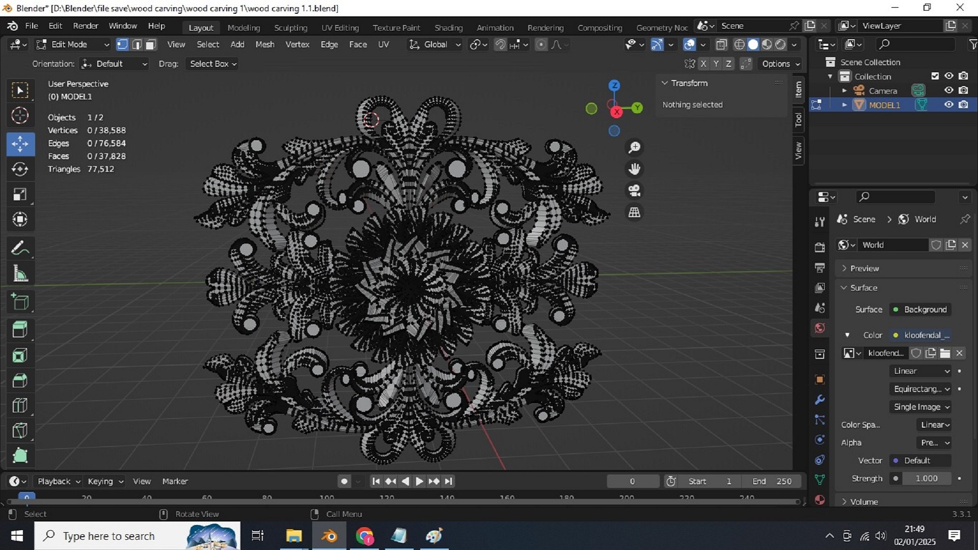 3D Model Wood Carving 1 - TurboSquid 2333601