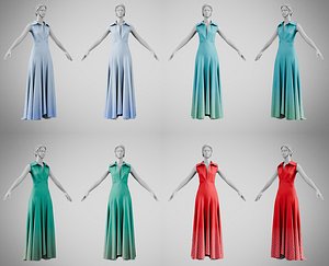 Dress 55 Summer Collection Vol 1 Collection 5 3D model