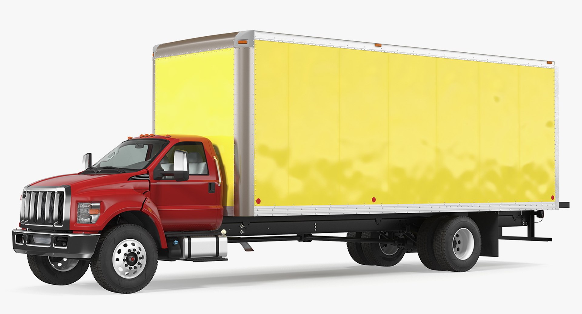 Straight Truck Generic Simple Interior 3D model preview