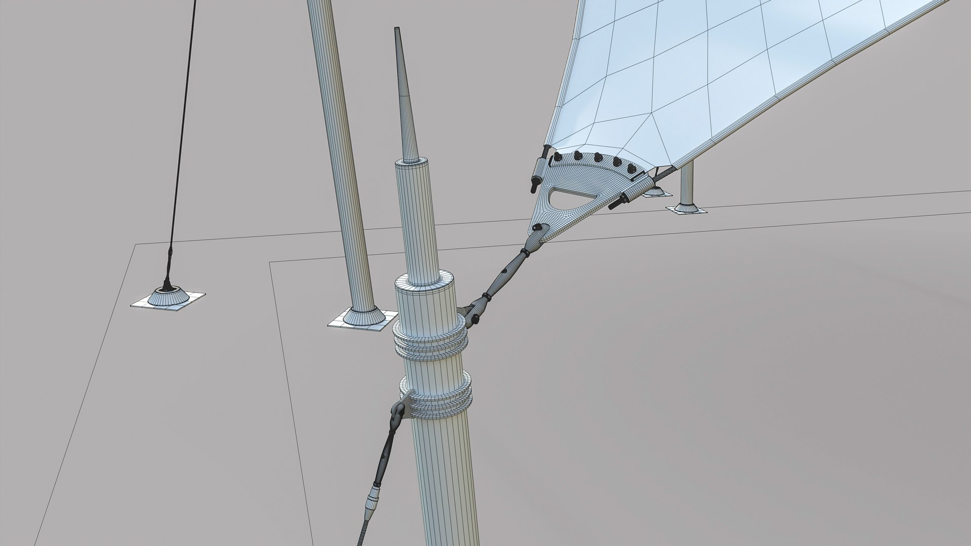 3D Photorealistic Tensile Structure Model - TurboSquid 2257905