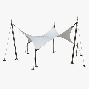 3D Photorealistic Tensile Structure model