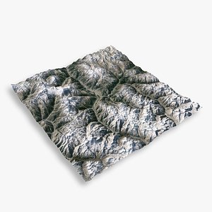 mountain broadpeak 3D model