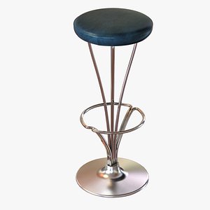 Bar Stools in Leather Designed by Piet Hein for Fritz Hansen, Denmark