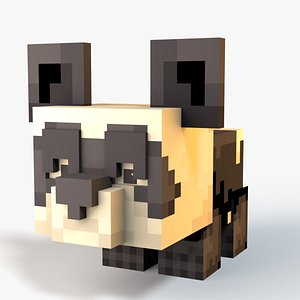 3D model Minecraft Baby Panda