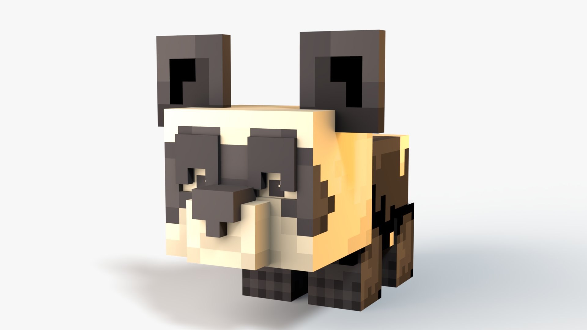 3D Model Minecraft Baby Panda - TurboSquid 2523714