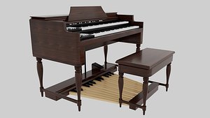 Hammond type organ 3D