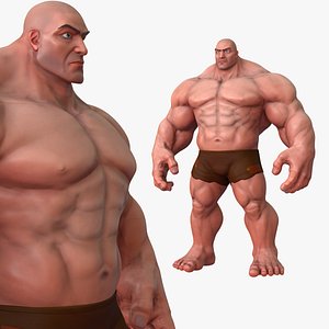 Stylized Huge Giant Man Anatomy Game Films