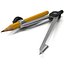 Drafting Compass With Pencil