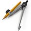Drafting Compass With Pencil