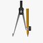 Drafting Compass With Pencil