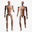Rigged Crash Test Male and Female Dummy 3D