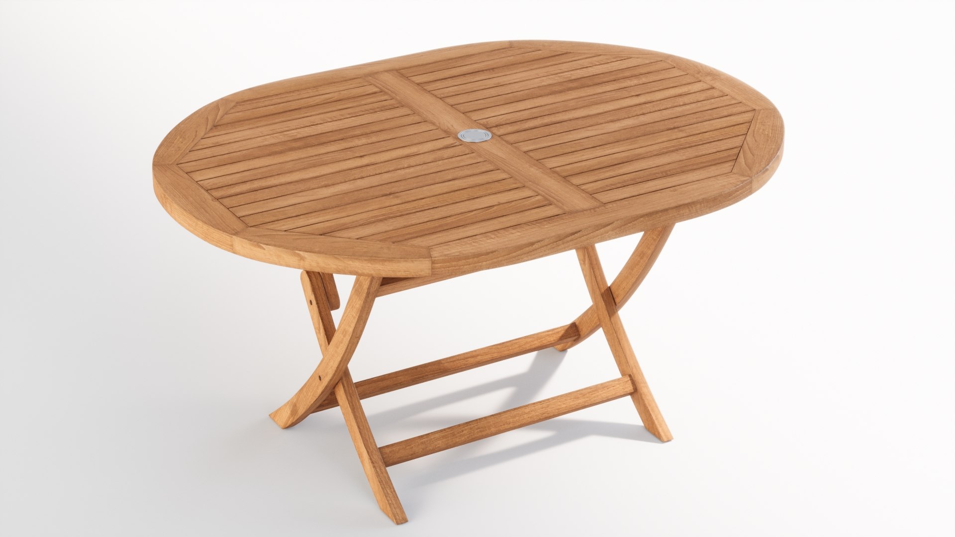 3D Oval Folding Table For 6 Seats TurboSquid 2151748