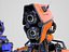 Robô humanoide com 6 opções de cores