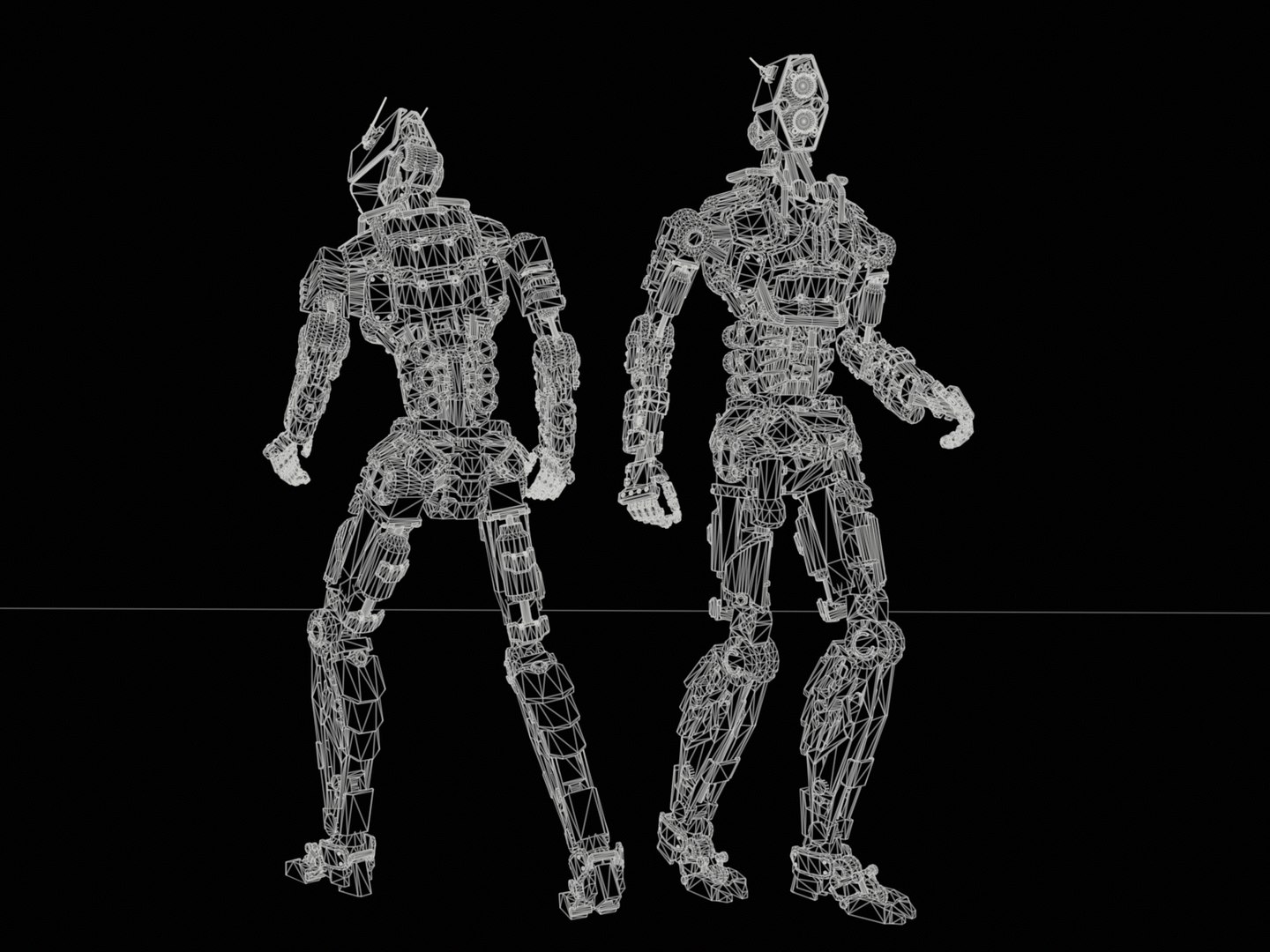 Humanoid robot with 6 color options 3D model https://p.turbosquid.com/ts-thumb/C0/TtkMZn/J7/n_wireframe/png/1732525486/1920x1080/fit_q87/1cb249ba57628edfe4540863e96fe3bde87a0e17/n_wireframe.jpg