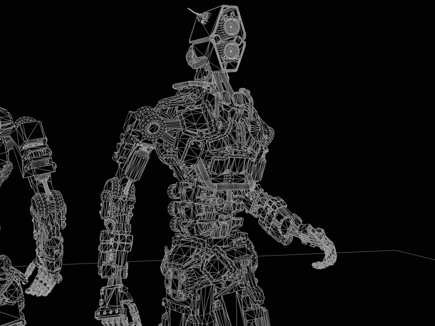 Humanoid robot with 6 color options 3D model https://p.turbosquid.com/ts-thumb/C0/TtkMZn/pw/n_wireframe_001/png/1732525487/1920x1080/fit_q87/969a4e18d31115f7d60f109dc780de2dc64d17e1/n_wireframe_001.jpg