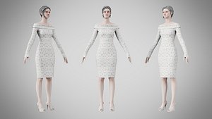 3D Dress 11 Pastel Confetti Abstract