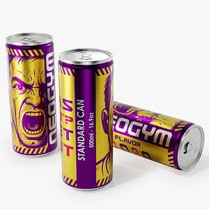 Beverage Can Standard 500ml - Closed and Open