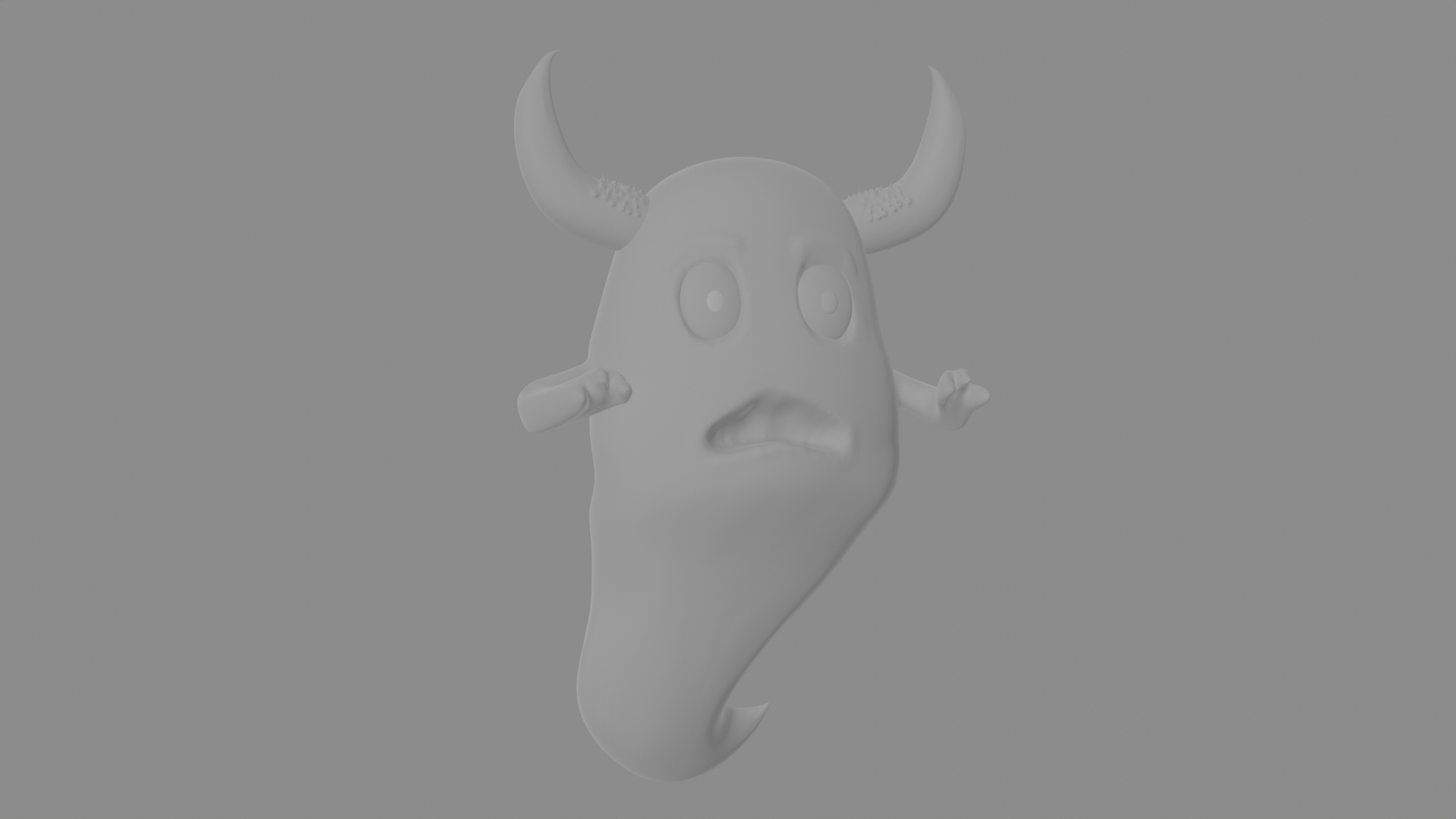 3D Ghost Cartoon Model - TurboSquid 2150644