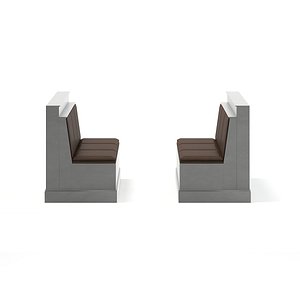 restaurant sofas 3D model