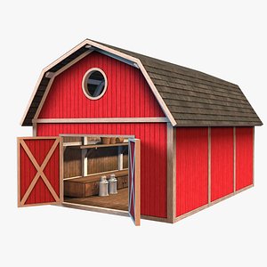 3D barn interior