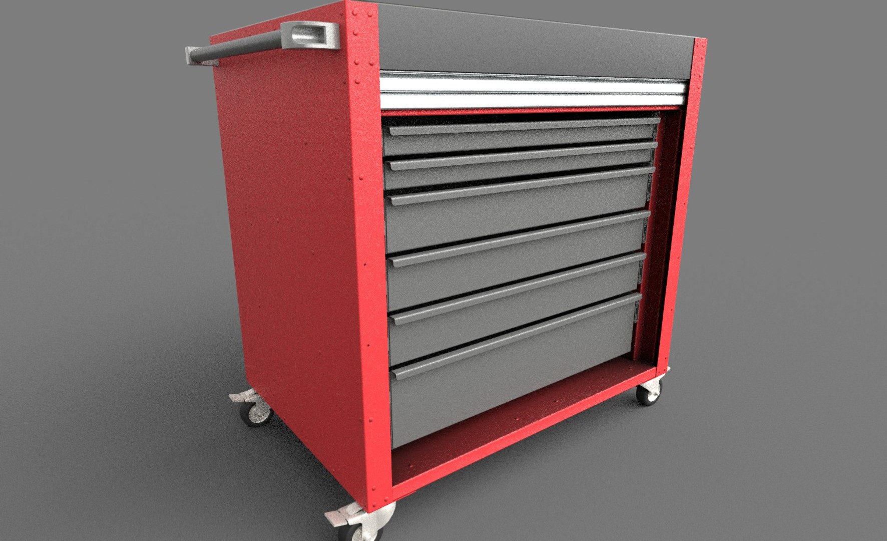 Roller Tool Box Cabinet 3D Model - TurboSquid 1431820