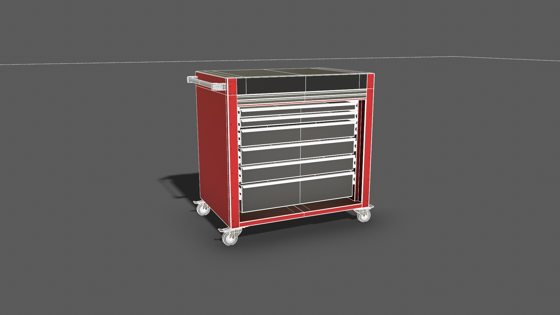 Roller Tool Box Cabinet 3D Model - TurboSquid 1431820