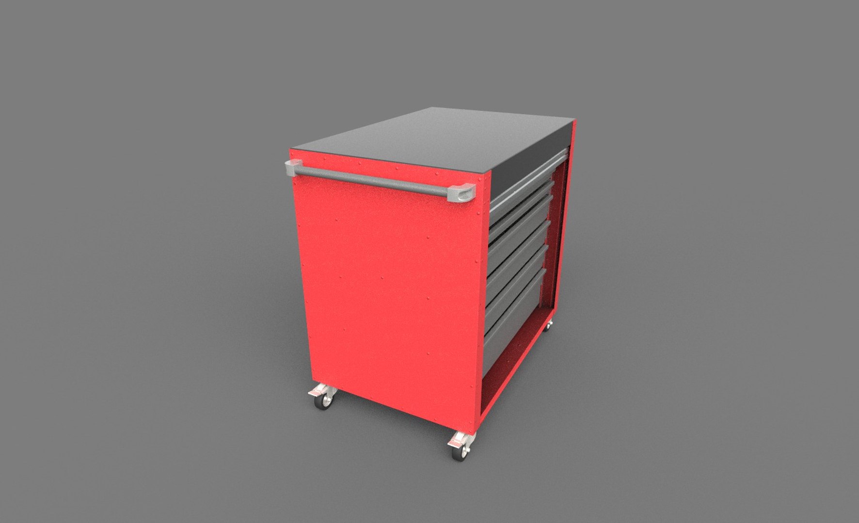 Roller Tool Box Cabinet 3D Model - TurboSquid 1431820