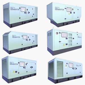 3D Diesel Generators v4 model