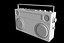 Retro Boom Box Ghetto Blaster Pack