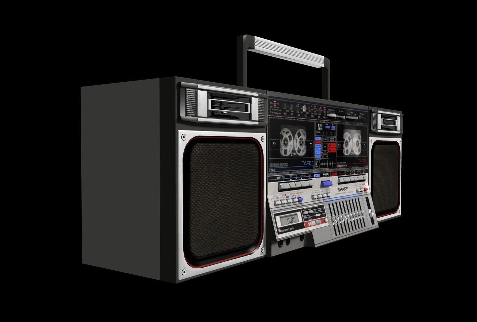Retro Boom Box Ghetto Blaster Pack 3D model https://p.turbosquid.com/ts-thumb/C0/ga8j5H/rW/b3/jpg/1711438454/1920x1080/fit_q87/9e8d87b98ef4954bbaabb90d8b4e61f0074a7834/b3.jpg