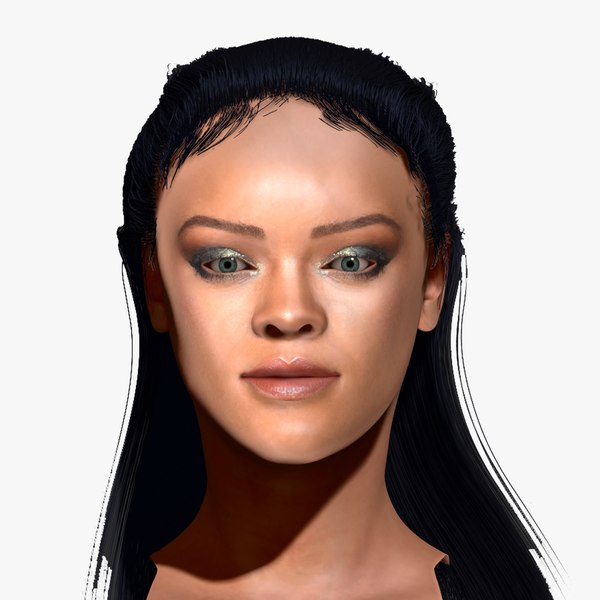 Rihanna ZBrush 3D model only the head 3D