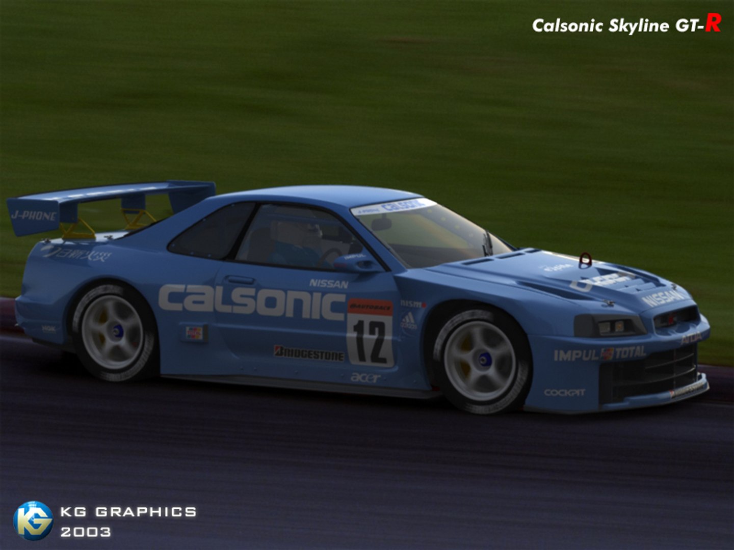 calsonic skyline gt-r nissan 3d model