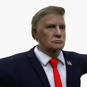 3D Donald Trump Realistic Character model