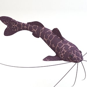 3d catfish fish
