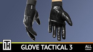 3D model FPS hand glove tactical 03