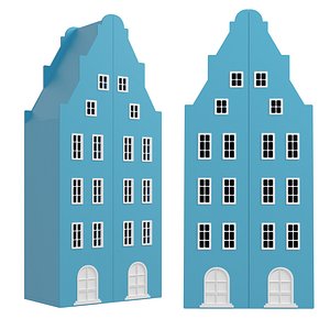 3D children s wardrobe lodge model