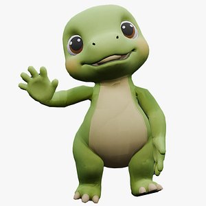 3D Animated  Optimized Baby Dinosaur - Game-Ready 6K Polys