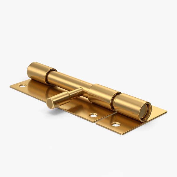 3D Gold Door Sliding Lock