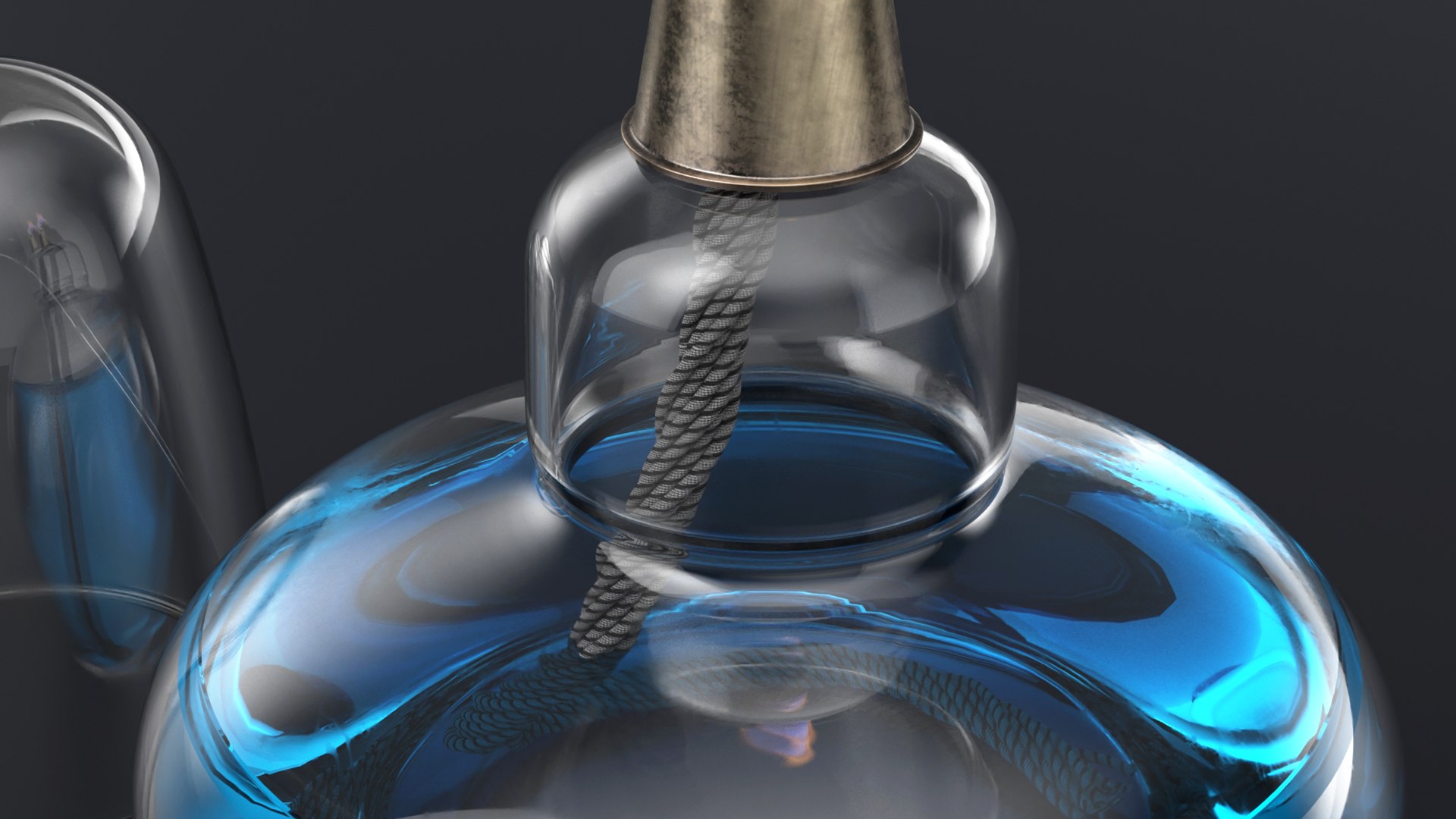 3D Laboratory Spirit Burner With Flame VDB Animated For Blender ...