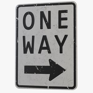 One Way Sign V2