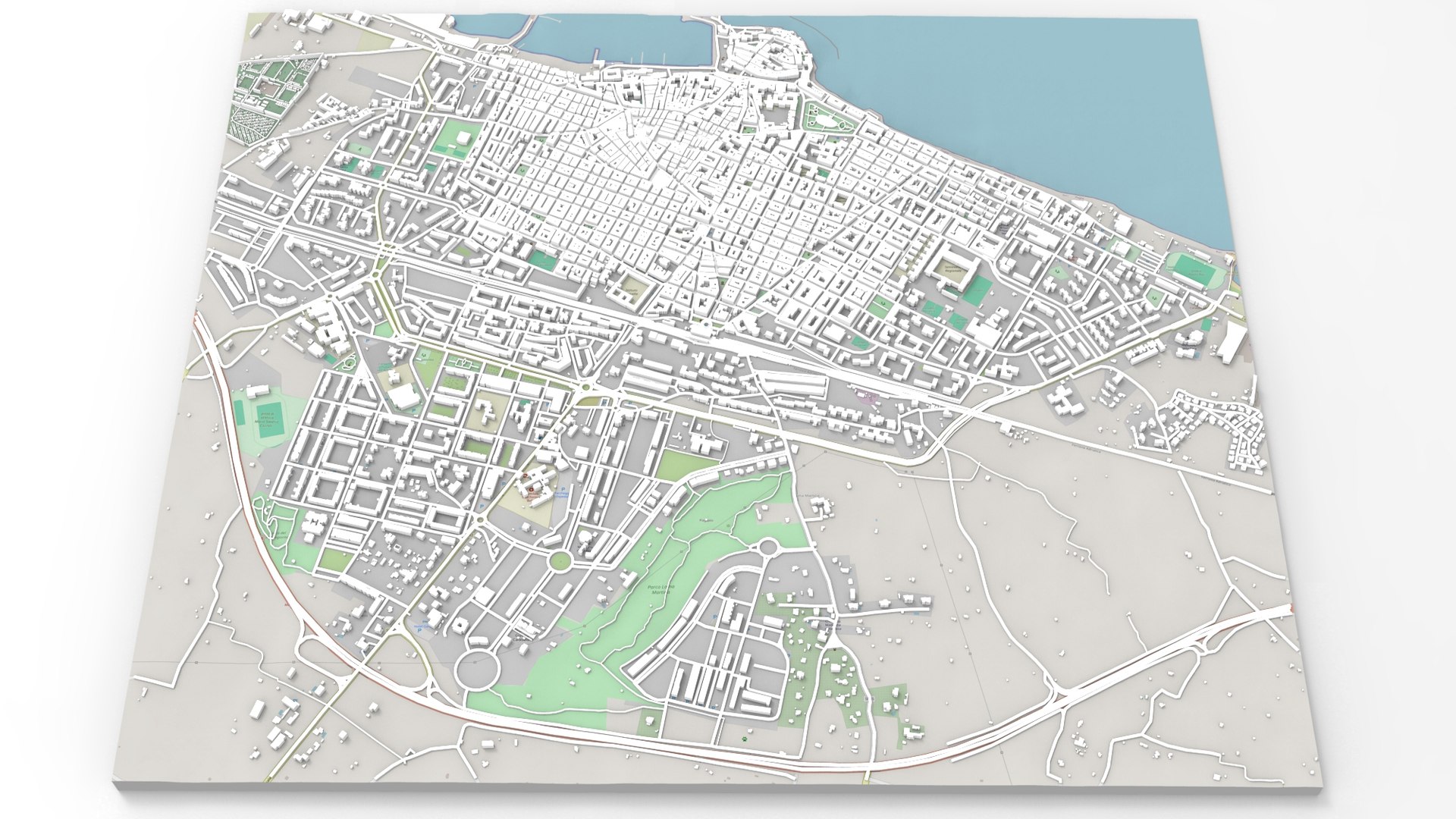 3D Model Cityscape Molfetta Puglia Italy - TurboSquid 2285312