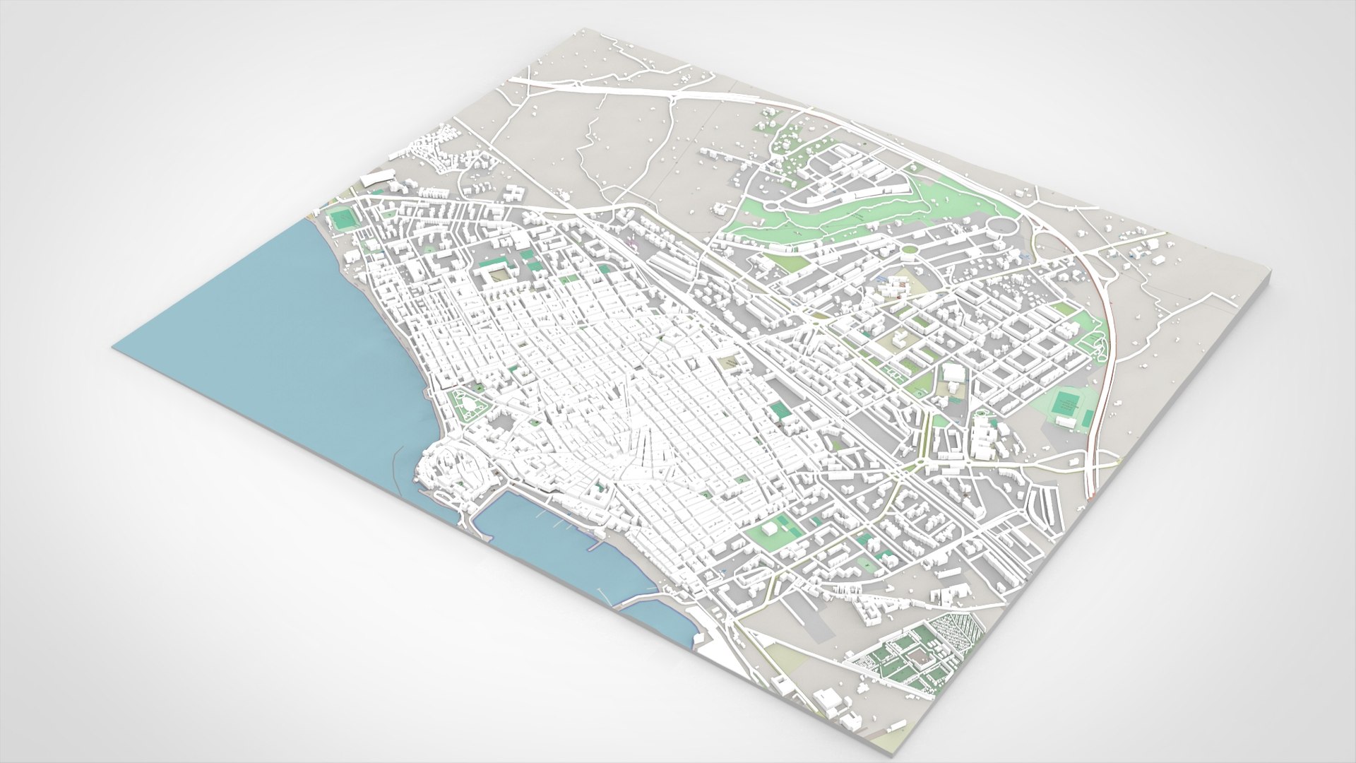 3D Model Cityscape Molfetta Puglia Italy - TurboSquid 2285312