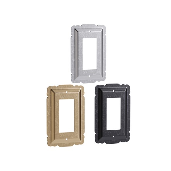Placca Da Parete 4 Moduli Compatibile Matix Placchetta Effetto Legno