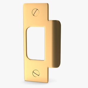 Door Strike Plate Golden V01
